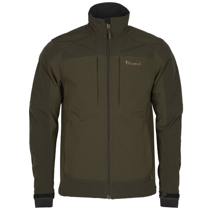 Kurtka myśliwska PINEWOOD Smaland Stretch Shell D.OLIVE/SUEDE BROWN 5717